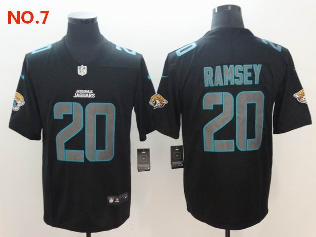 Men's Jacksonville Jaguars 20 Jalen Ramsey Jersey NO.7;